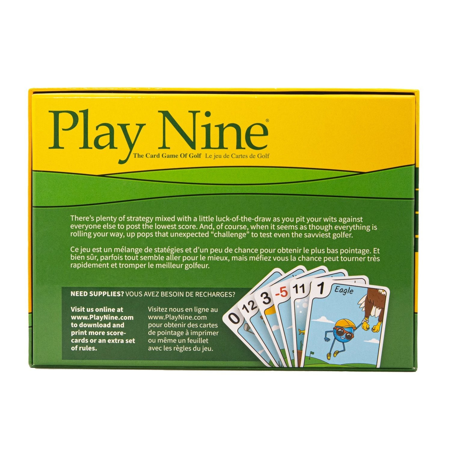 Play Nine – Il gioco di carte di golf – Tradizionale gioco per famiglie per  adulti, ragazzi e bambini – Giochi e Prodotti per l'Età Evolutiva